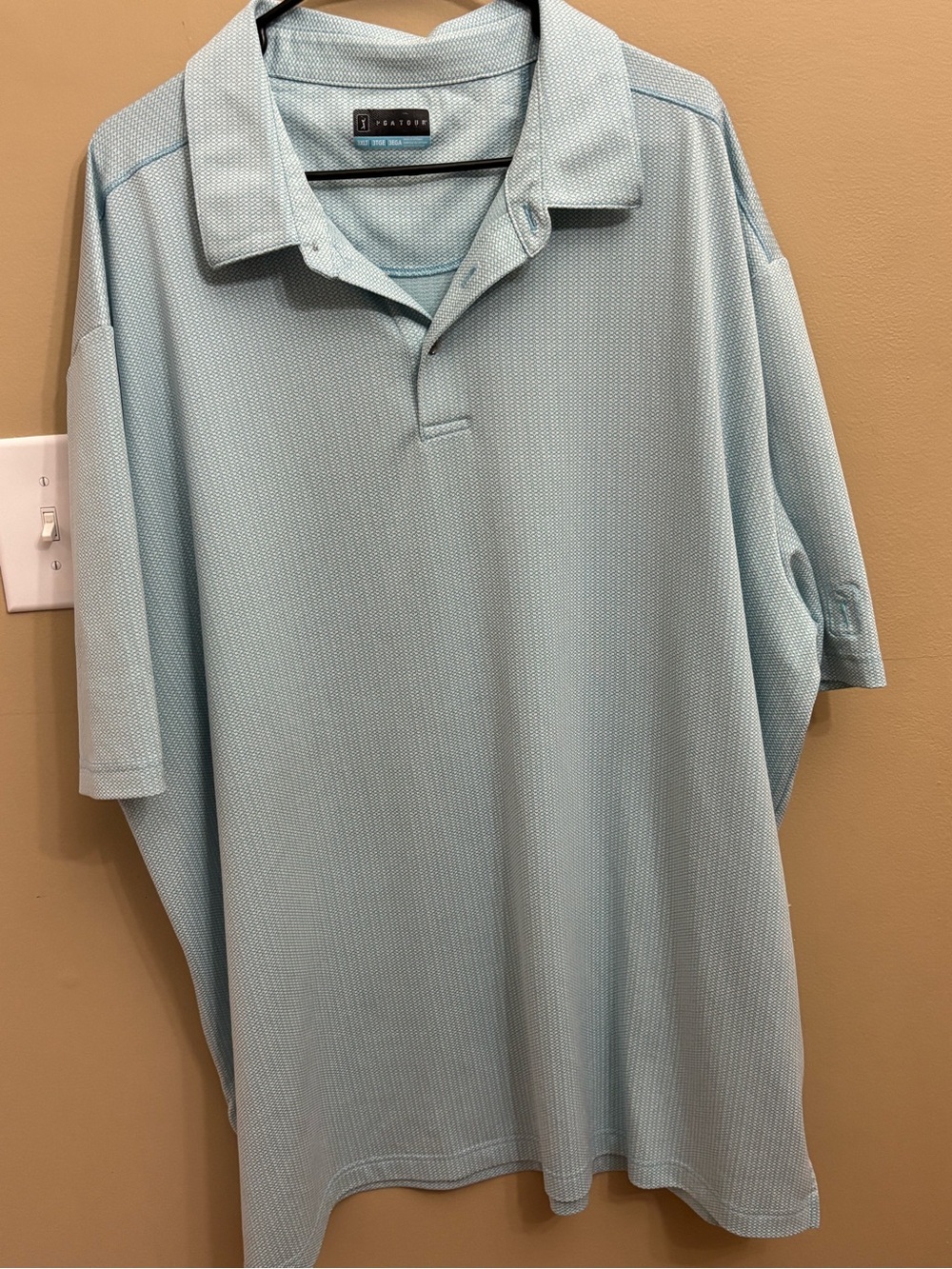 PGA Tour Men's Light Blue Performance Polo